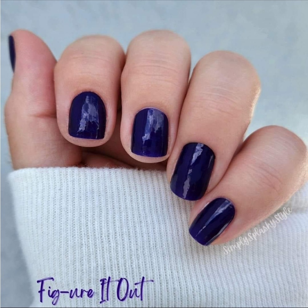 *Retired* Color Street: Fig-ure It Out | Deep Purple Solid Fall Jewel Winter - Picture 9 of 13